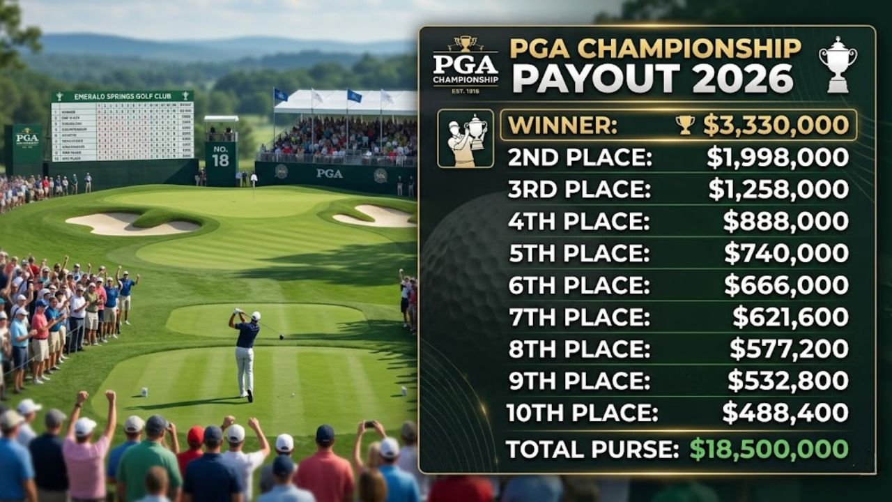 PGA Championship Payout 2026 Prize Money BreakdownThe