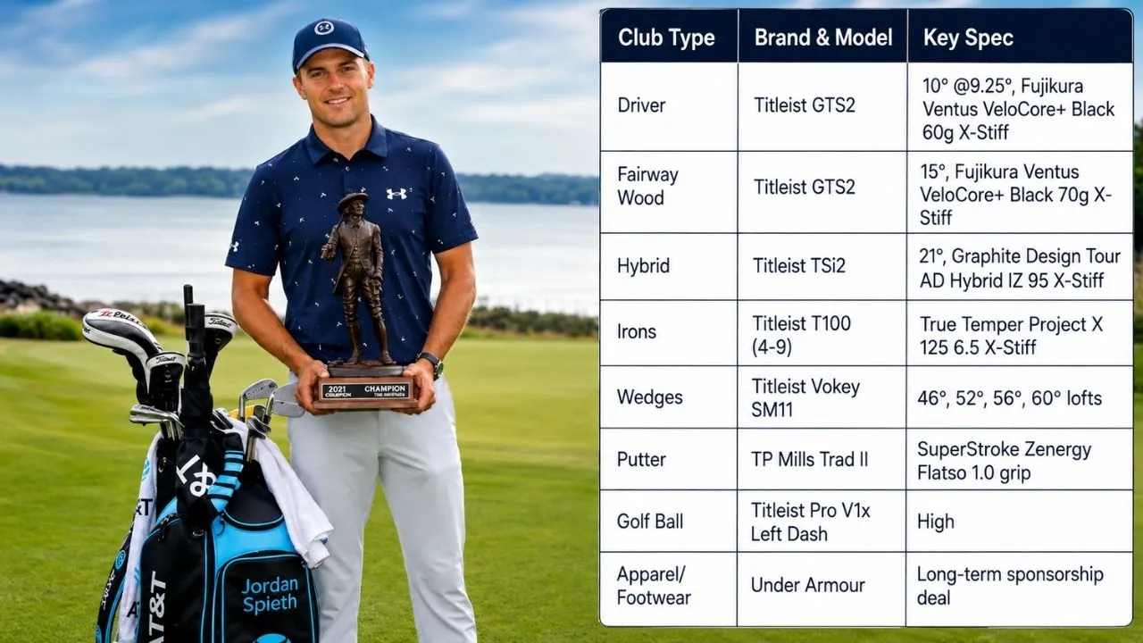 Jordan Spieth WITB 2026- Driver, Irons & New Putter