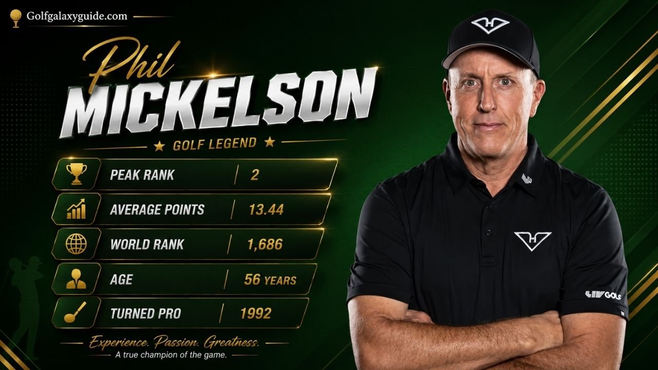 Phil Mickelson Player Profile, Age, Stats & Height (2026)
